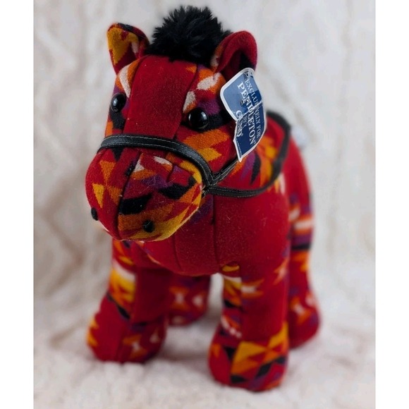 Pendleton Gund Franklin Horse Stuffed Animal Plush Red - Picture 2 of 8